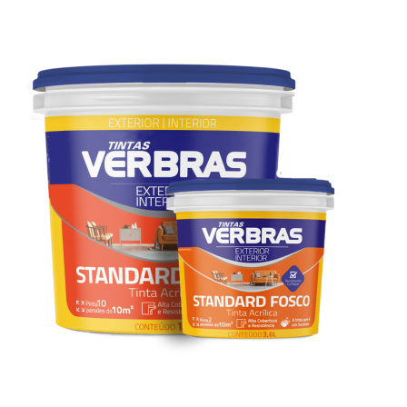 Standard Fosco Tinta Acrílica - Exterior/Interior